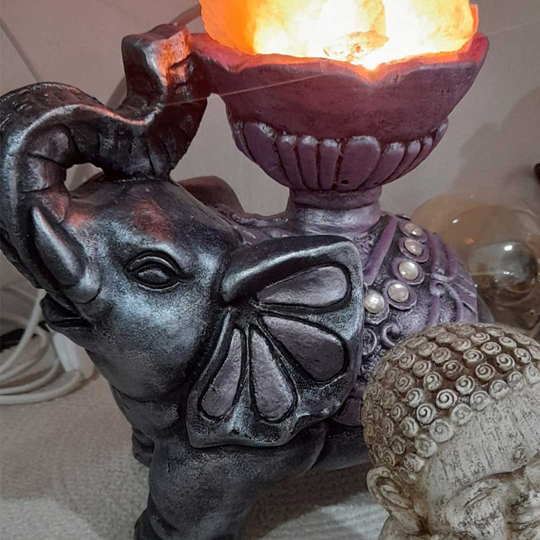 estatuas y lámparas de sal